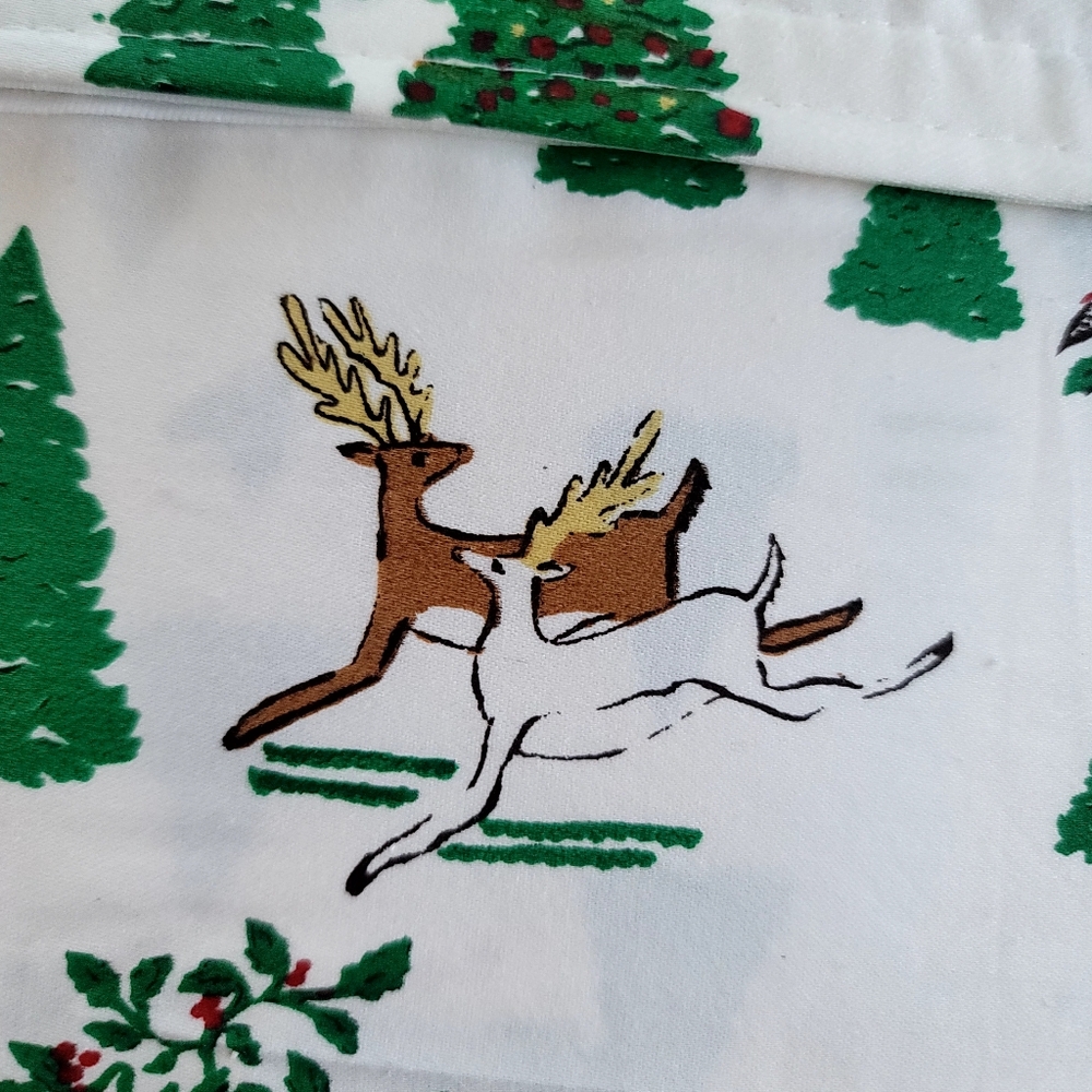 NWT Threshold Full Winter Scene Performance Sheet Set 400TC Christmas Holiday - Picture 3 of 11